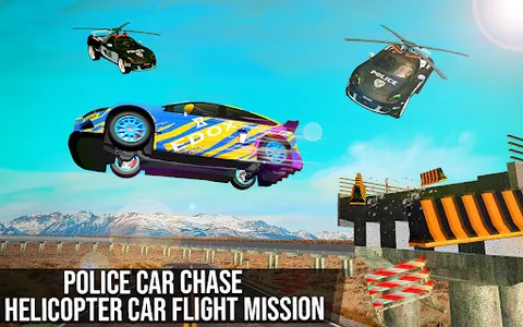 Flying Police Car Driving Game screenshot 19