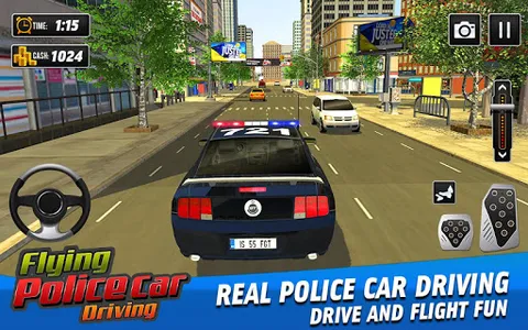 Flying Police Car Driving Game screenshot 9