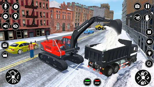 Snow Excavator Dump Truck Game screenshot 0