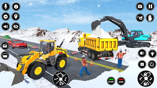 Snow Excavator Dump Truck Game screenshot 1