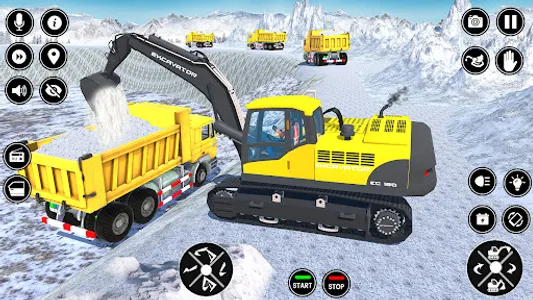 Snow Excavator Dump Truck Game screenshot 4