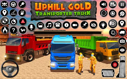 Uphill Gold Truck Simulator 3D screenshot 1