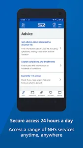 NHS App screenshot 1