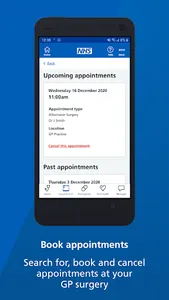 NHS App screenshot 2