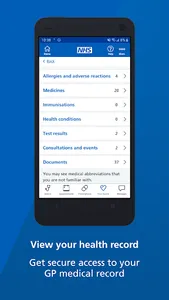 NHS App screenshot 4