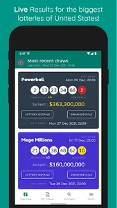 Live Powerball & MegaMillions screenshot 0