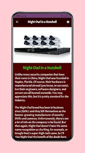 Night Owl Home Security Guide screenshot 3