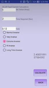Pick Up and TMS calculation screenshot 3