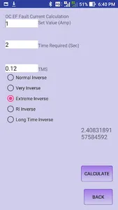 Pick Up and TMS calculation screenshot 4