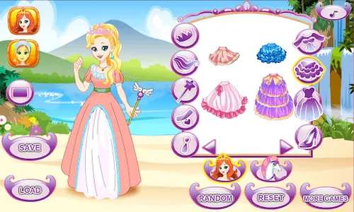 White Horse Princess Dress Up screenshot 1