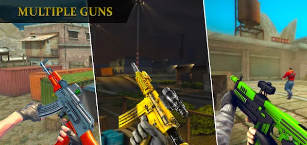Gun Games 3D: Offline strike screenshot 1