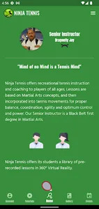Ninja Tennis Academy screenshot 1