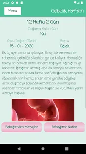 Bebeğim - Gebelik Takibi screenshot 1