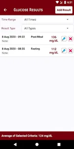 Glucometer - Diabetes Tracking screenshot 1