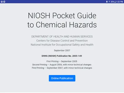 NIOSH Mobile Pocket Guide screenshot 10