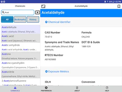 NIOSH Mobile Pocket Guide screenshot 8