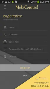 Mobi Counsel - Career App NVHL screenshot 1