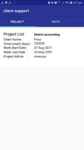 client support screenshot 0