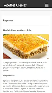 Recettes Créoles screenshot 1