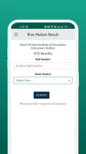 BISE Multan Board Results screenshot 3