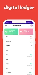 MobiKhata Ledger Book Account screenshot 1