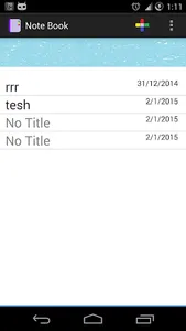 NoteBook screenshot 0