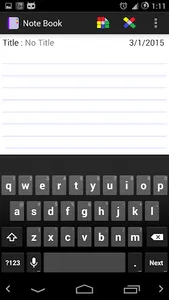 NoteBook screenshot 1