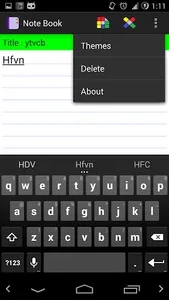 NoteBook screenshot 2