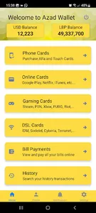 Azad Wallet screenshot 1