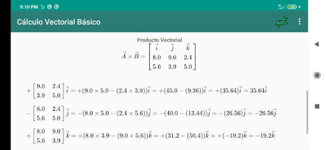 Cálculo Vectorial Básico screenshot 7