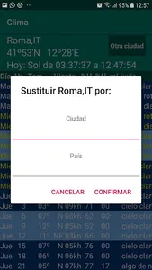 Clima con servicio OpenWeather screenshot 2