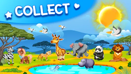 Merge Animals Zoo: Safari Park screenshot 0