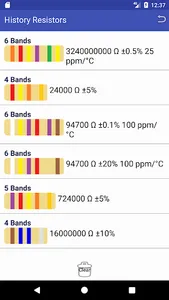 Read Resistor Color Codes screenshot 1