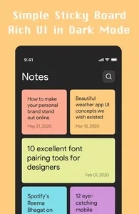 Sticky Note (Note Board on Dar screenshot 3