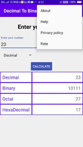 Decimal To Binary screenshot 4