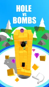 Hole vs Bombs - Block Cather screenshot 0