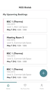 NSG Booking Platform screenshot 1