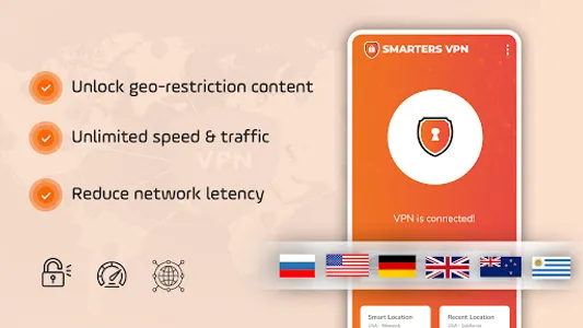 SmartersVPN - VPN Client screenshot 2