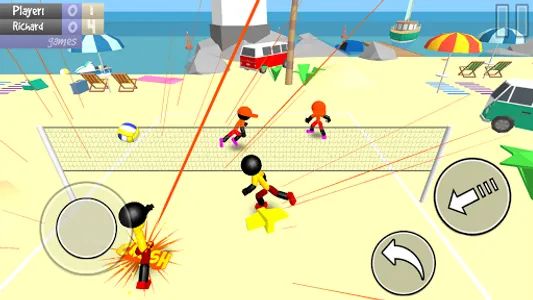 Stickman Beach Volleyball screenshot 4