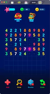 Number match puzzle game screenshot 1