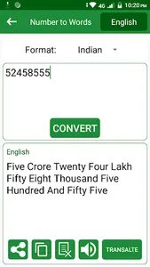 Numbers to Words Converter screenshot 4