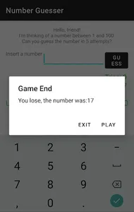 Number Guess screenshot 0