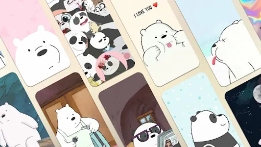 Cute Bear Cartoon HD Wallpaper screenshot 0
