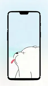 Cute Bear Cartoon HD Wallpaper screenshot 1