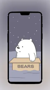 Cute Bear Cartoon HD Wallpaper screenshot 4