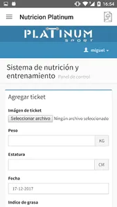 Nutrición Platinum screenshot 2