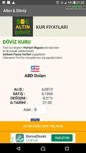 Altın & Döviz Kuru screenshot 2