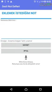 Sesli Not Defteri screenshot 3
