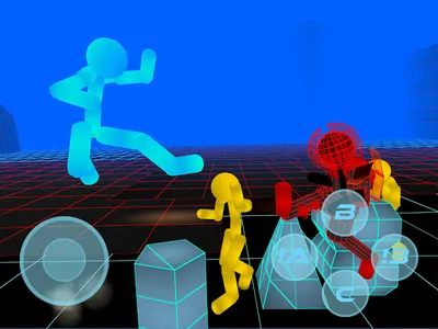 Stickman Neon Street Fighting screenshot 14