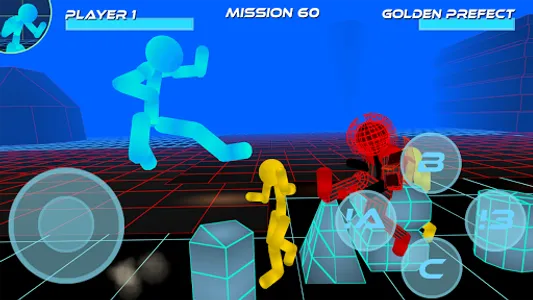 Stickman Neon Street Fighting screenshot 2